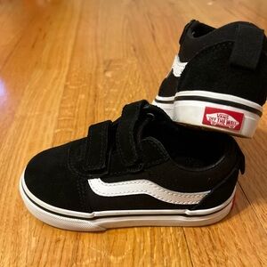 Vans Kids Black and White Sneakers